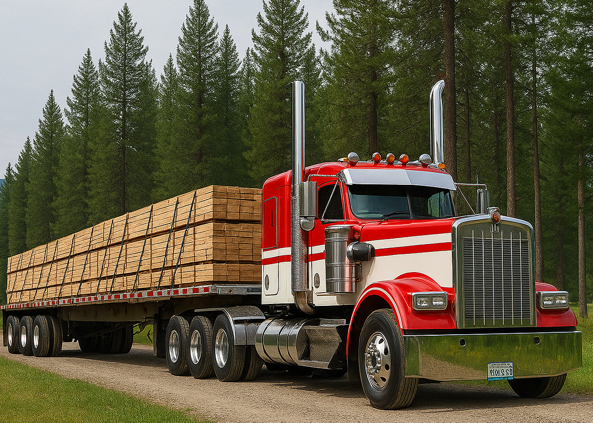 Flatbed Truck Picture Lumber